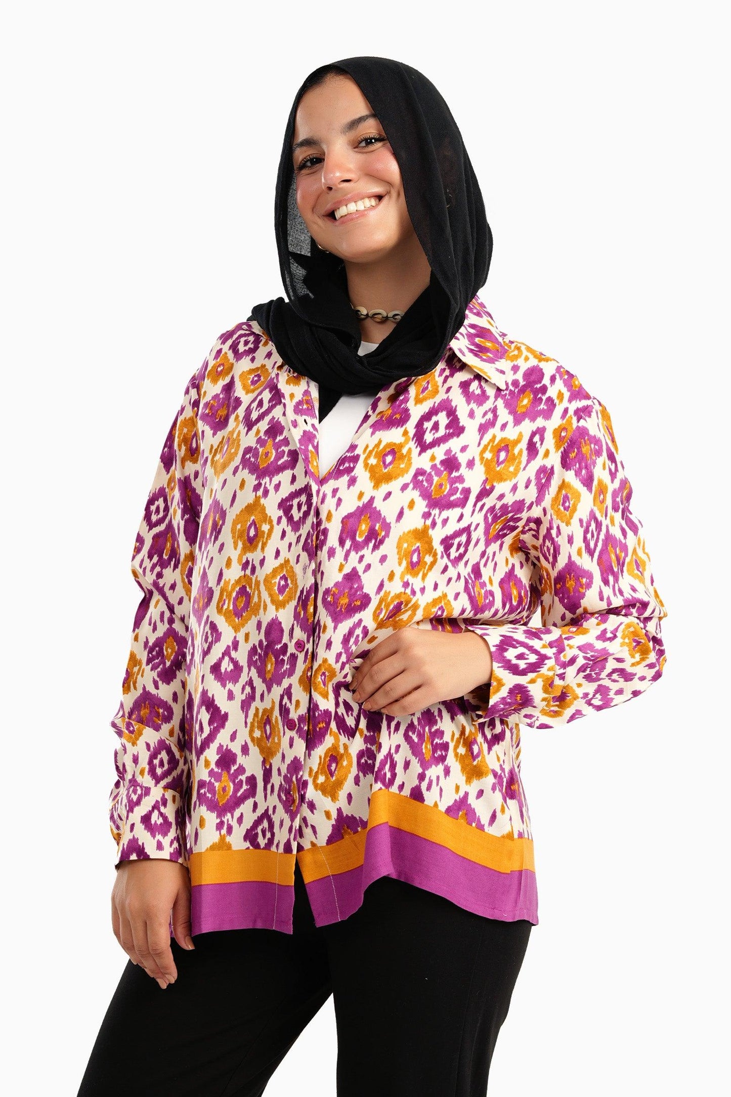 All Over Print Voile Shirt