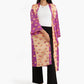 Color Block Satin Kimono