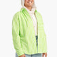 Lime Shirt with White Stripes