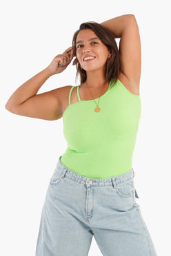 Asymmetrical One Shoulder Tank Top