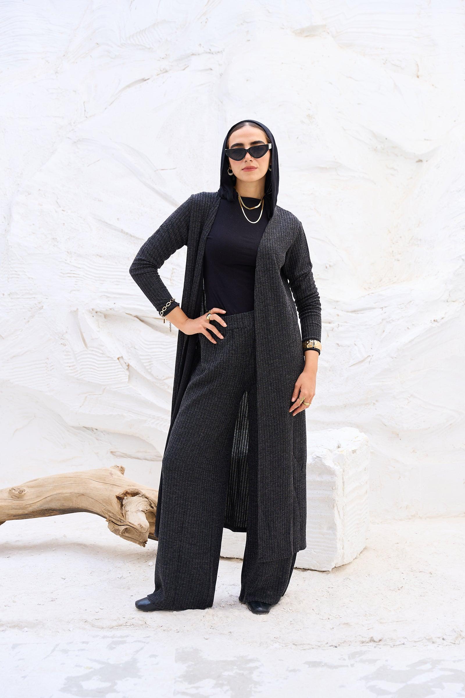 Wool Blend Knitted Pants