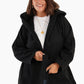 Hooded Wool Blend Coat