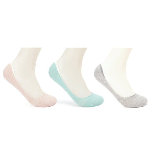 Colored Invisible Socks - 3 Pairs