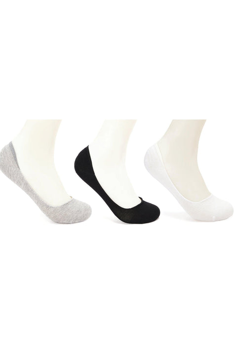 Cotton Invisible Socks - 3 Pairs