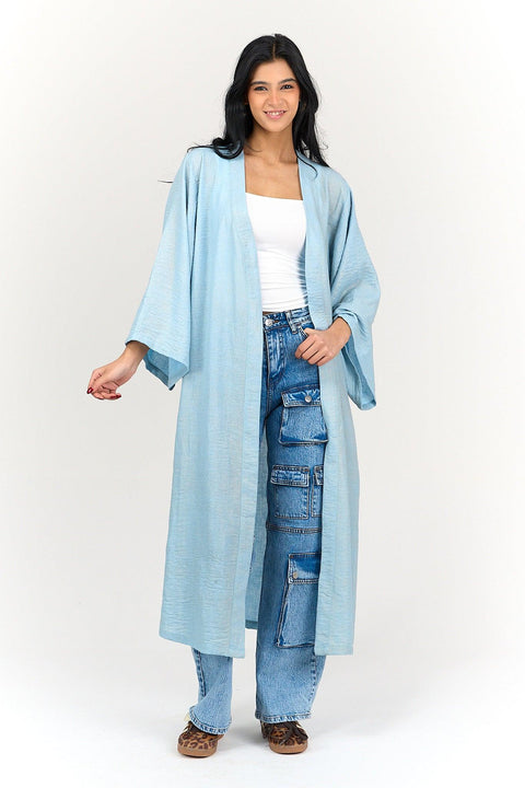 Linen Open Front Kimono