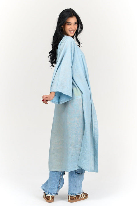 Linen Open Front Kimono