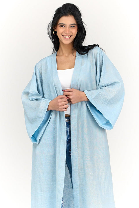 Linen Open Front Kimono