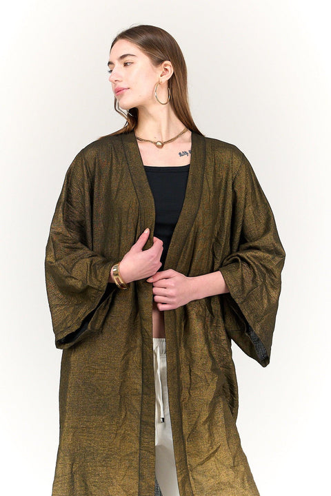 Linen Open Front Kimono