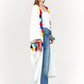 Kimono with Colorful Tassels