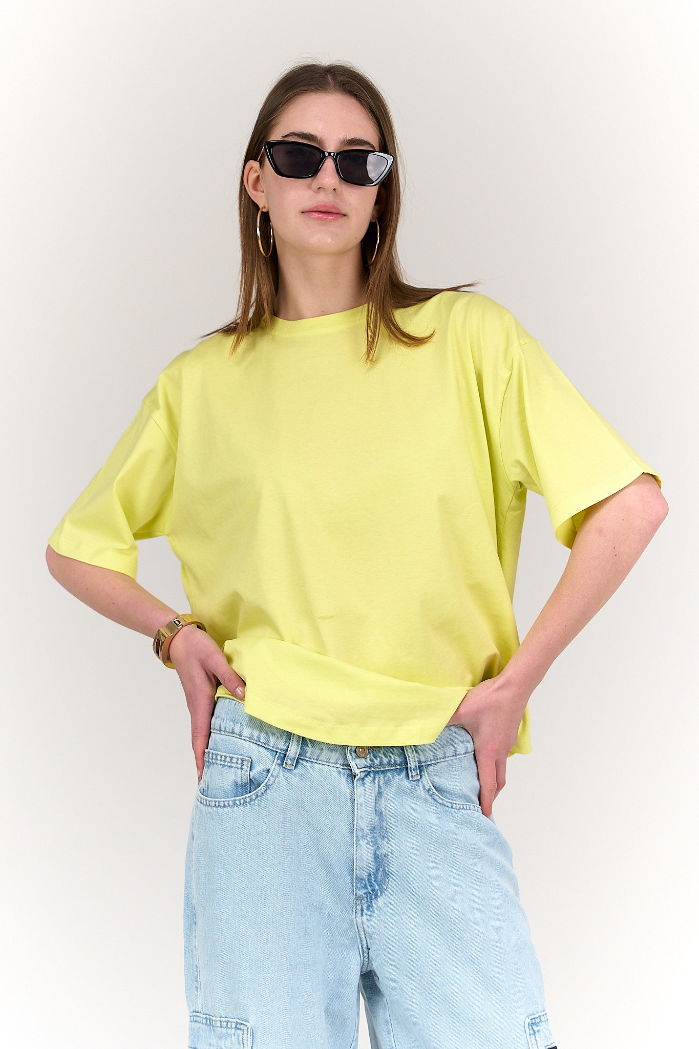 تيشيرت قطن مطبوع من الظهر