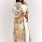 Flared Sleeves Printed Kimono