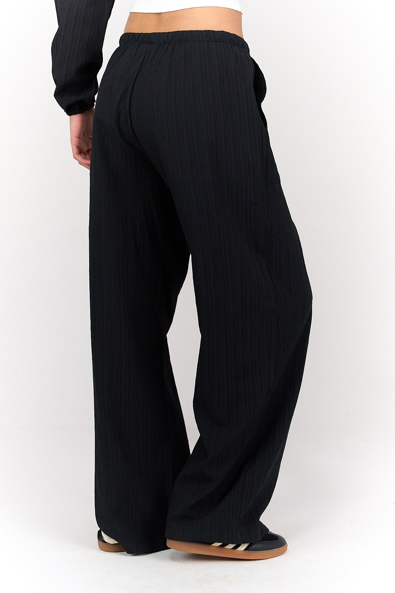 بنطلون تينسل منقوش بنفس اللون