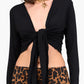 Black Viscose Cardigan
