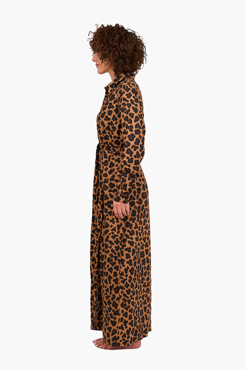 Leopard Print Maxi Dress