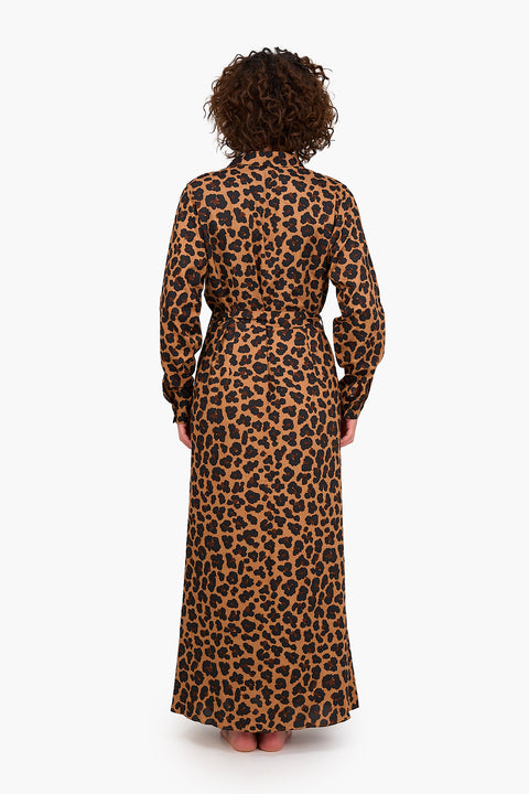 Leopard Print Maxi Dress