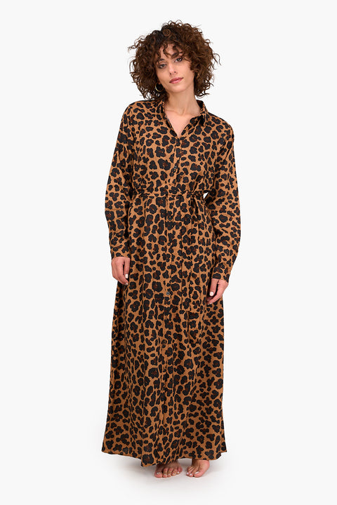 Leopard Print Maxi Dress