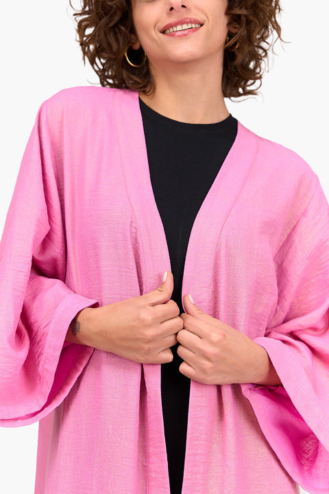 Linen Open Front Kimono