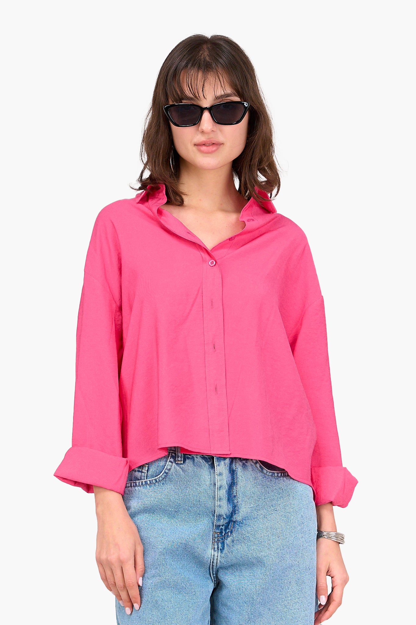 قميص سادة واسع