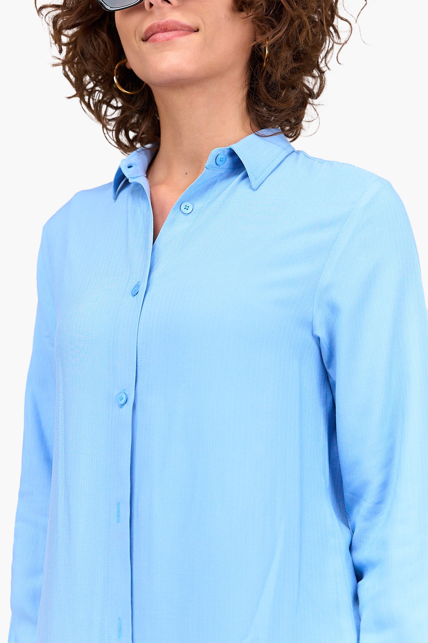 قميص طويل سادة رايون