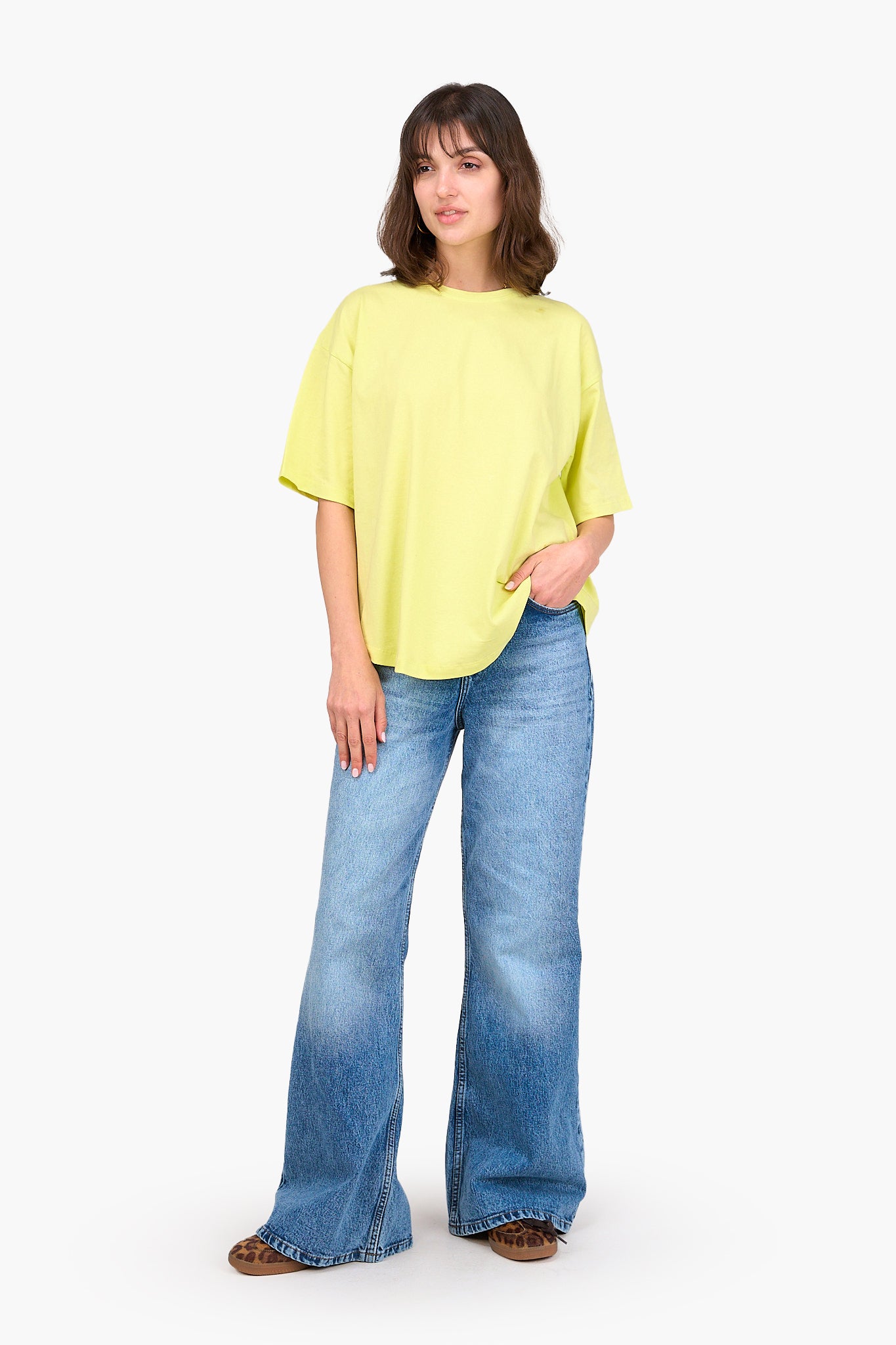 تيشيرت قطن مطبوع من الظهر