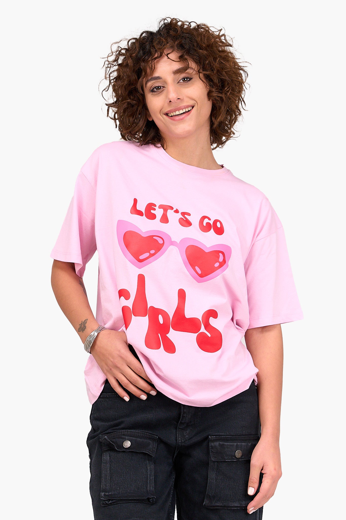 تيشيرت مطبوع برقبة دائرية