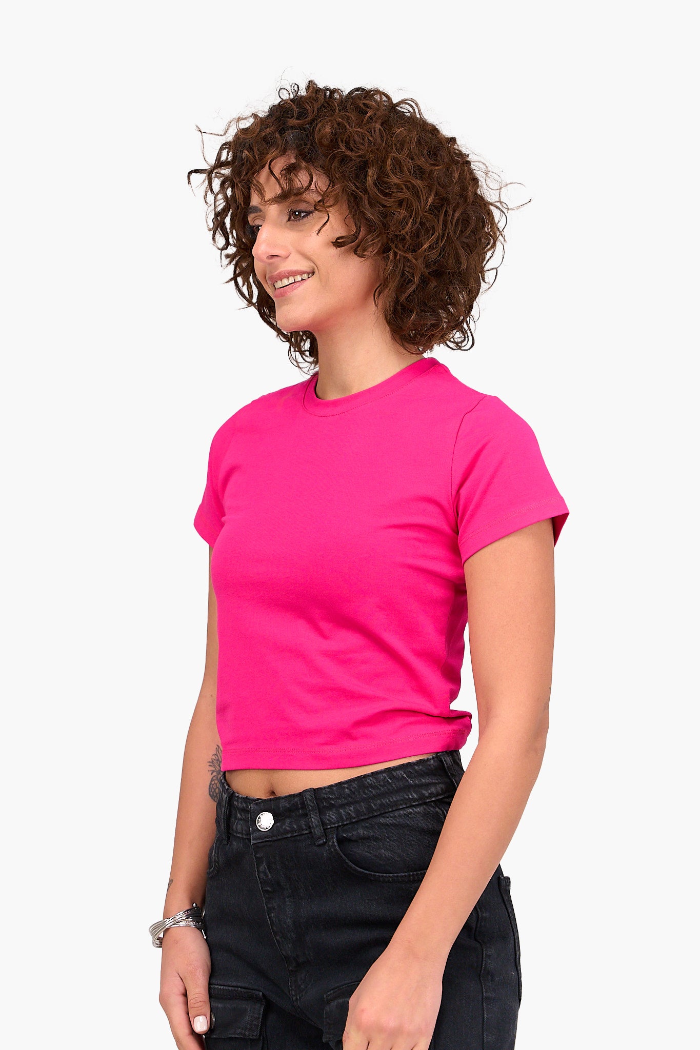 توب نص كم قصير سادة