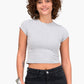 Cotton Blend Cropped Top