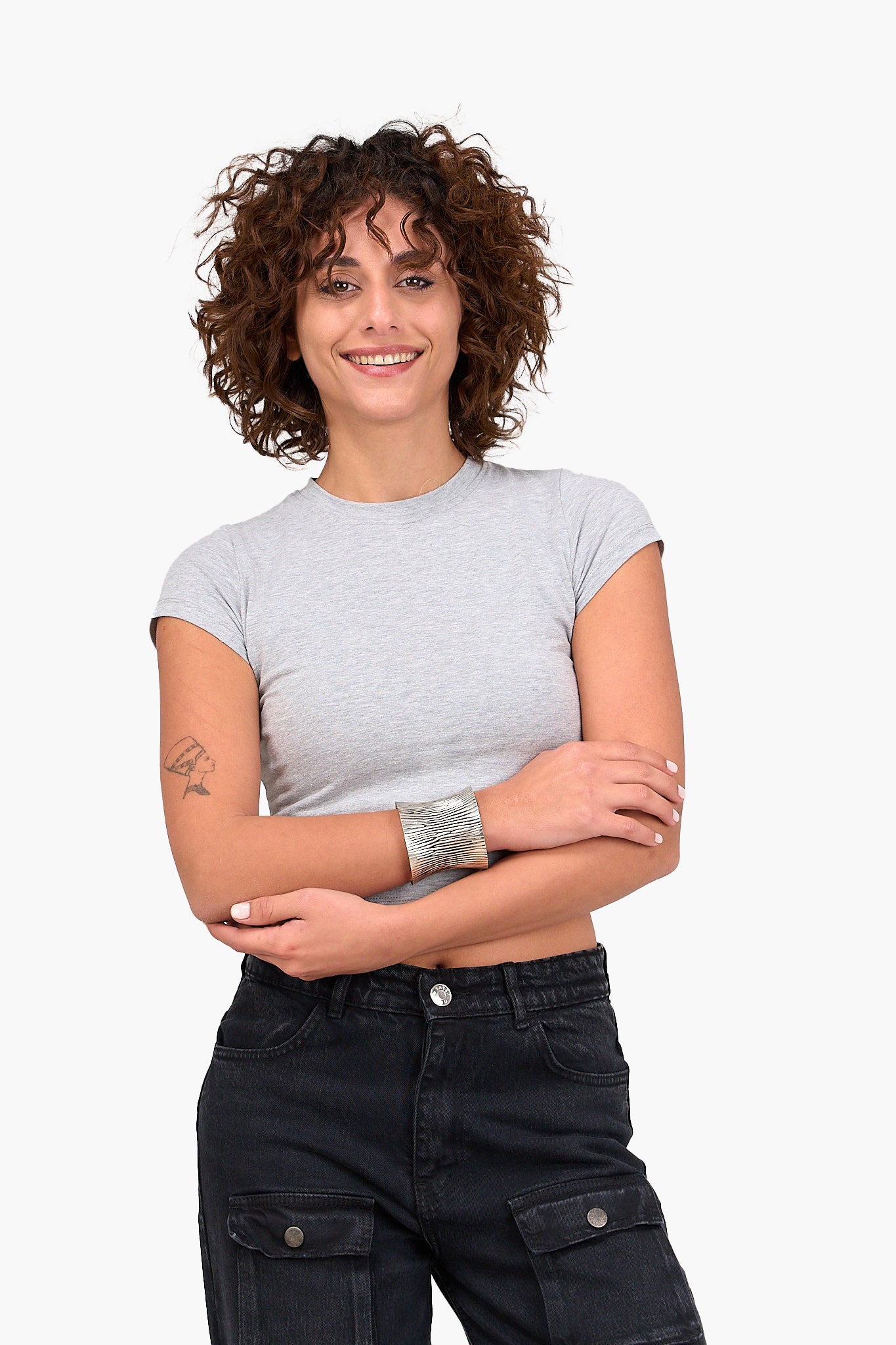 Cotton Blend Cropped Top