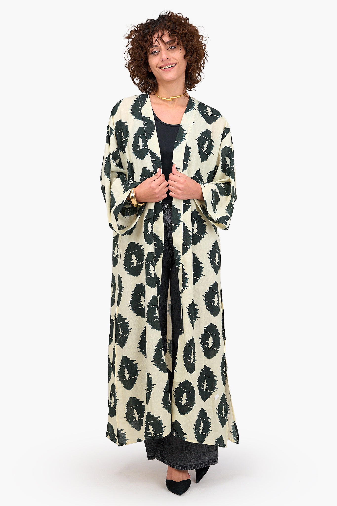 كيمونو تينسل واسع أنيق