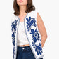 Embroidered Tencel Vest