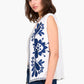 Embroidered Tencel Vest