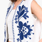 Embroidered Tencel Vest