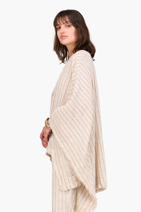 Linen Boxy Poncho