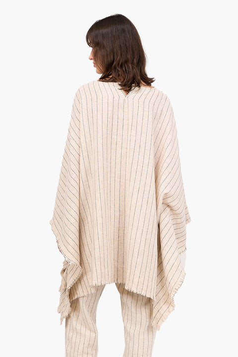 Linen Boxy Poncho