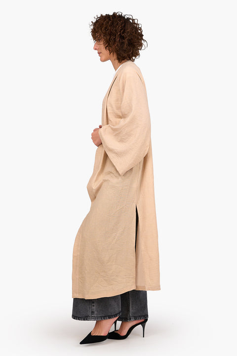 Linen Open Front Kimono