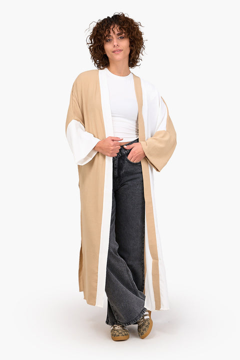 Dual-Tone Tencel Kimono