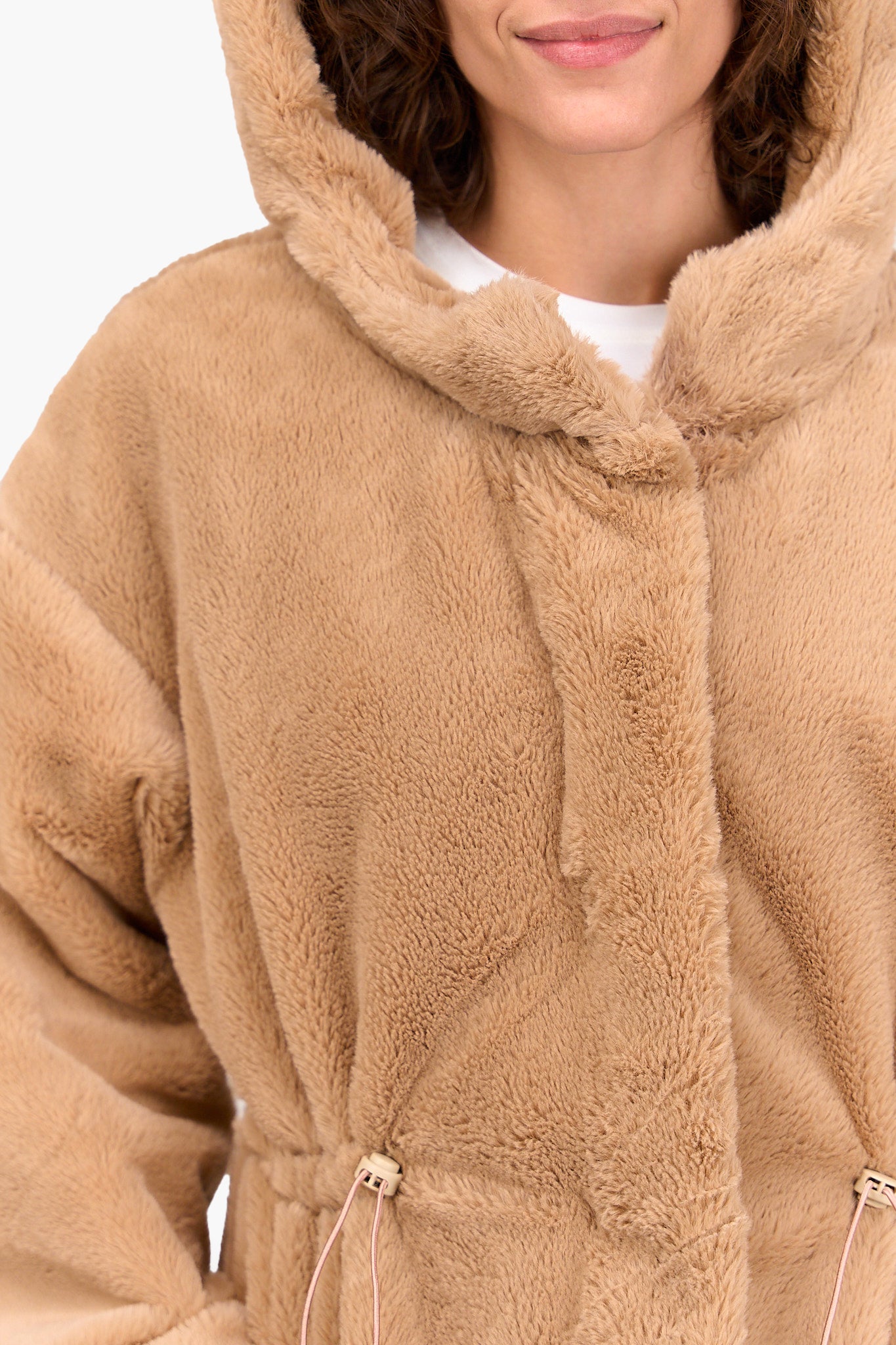 Wool Blend Hooded Jacket