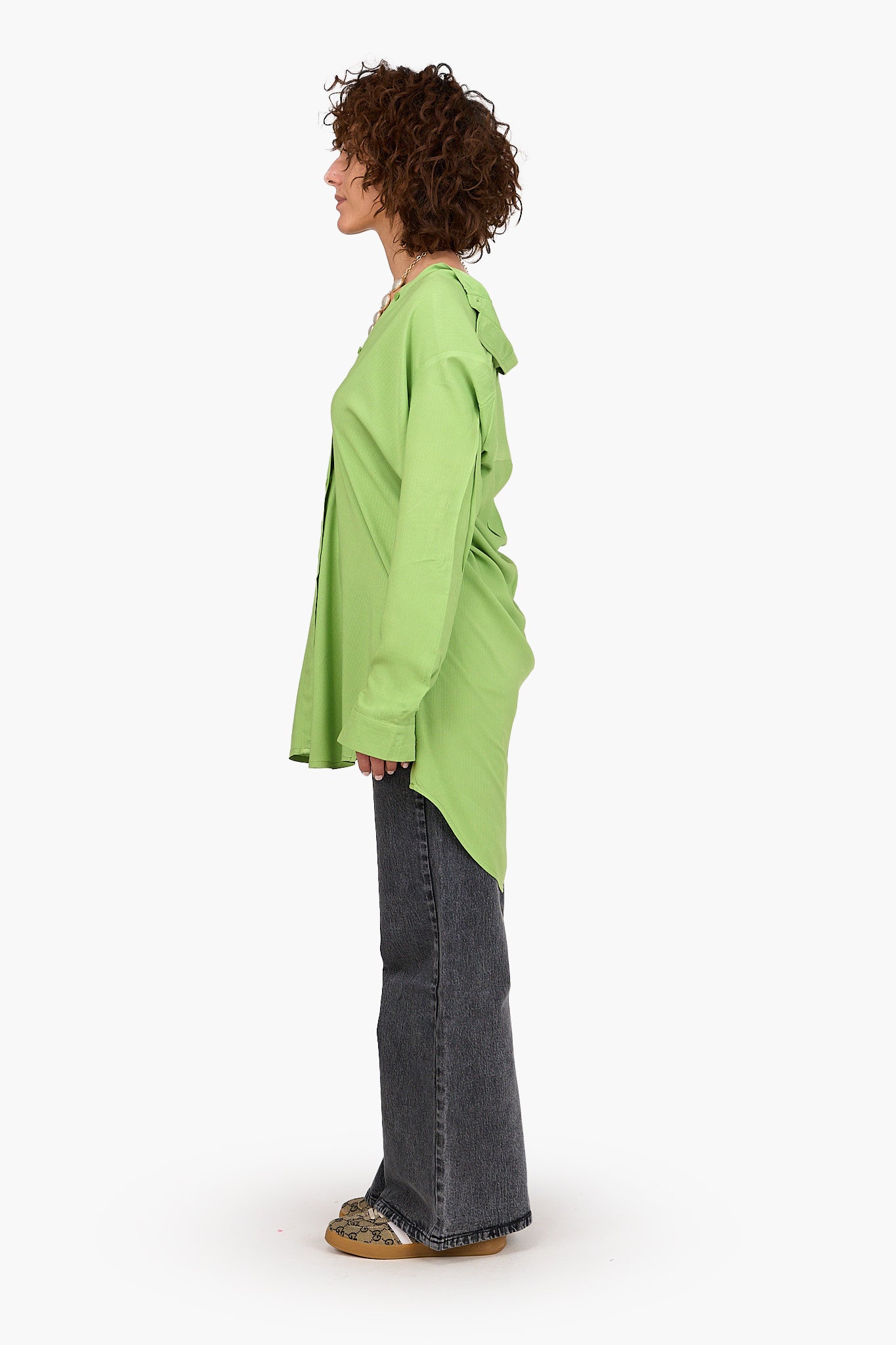 قميص طويل سادة رايون