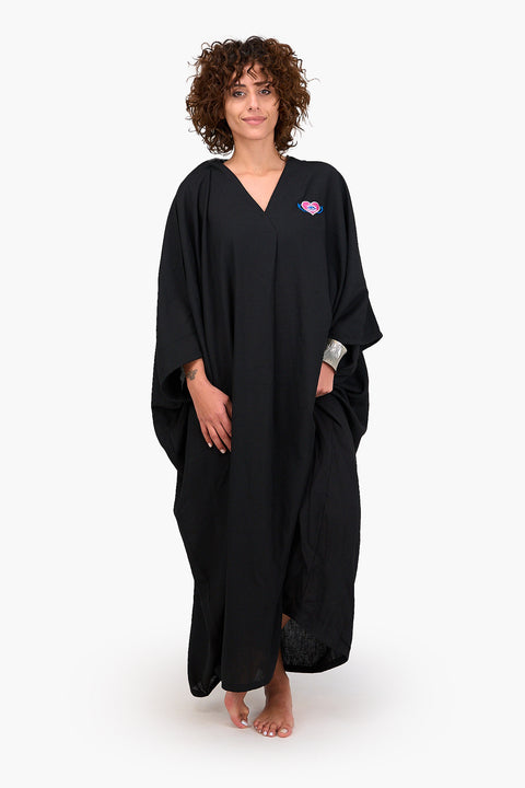 Deep V-Neck Abaya