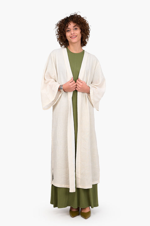 Linen Open Front Kimono