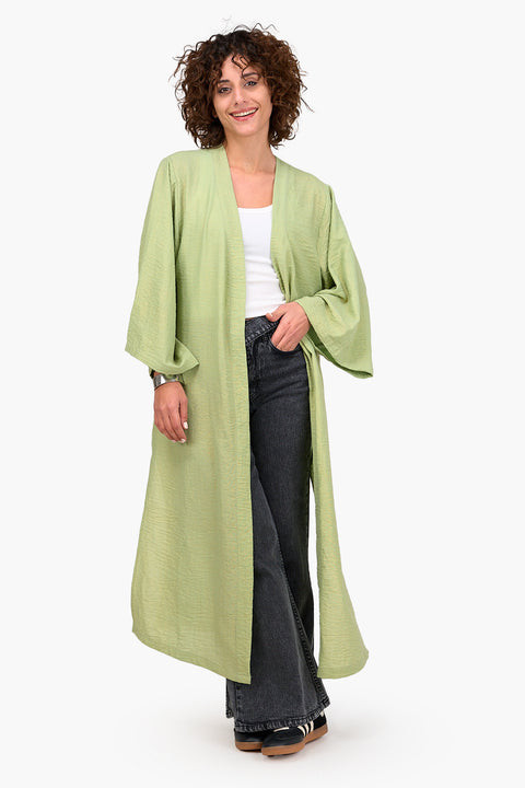 Linen Open Front Kimono