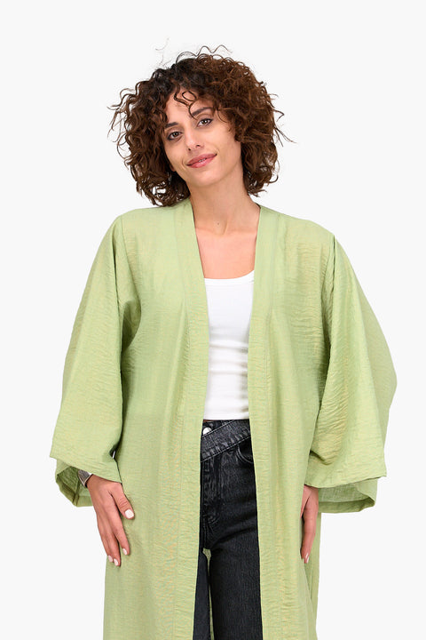 Linen Open Front Kimono