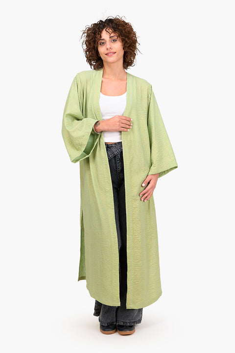 Linen Open Front Kimono